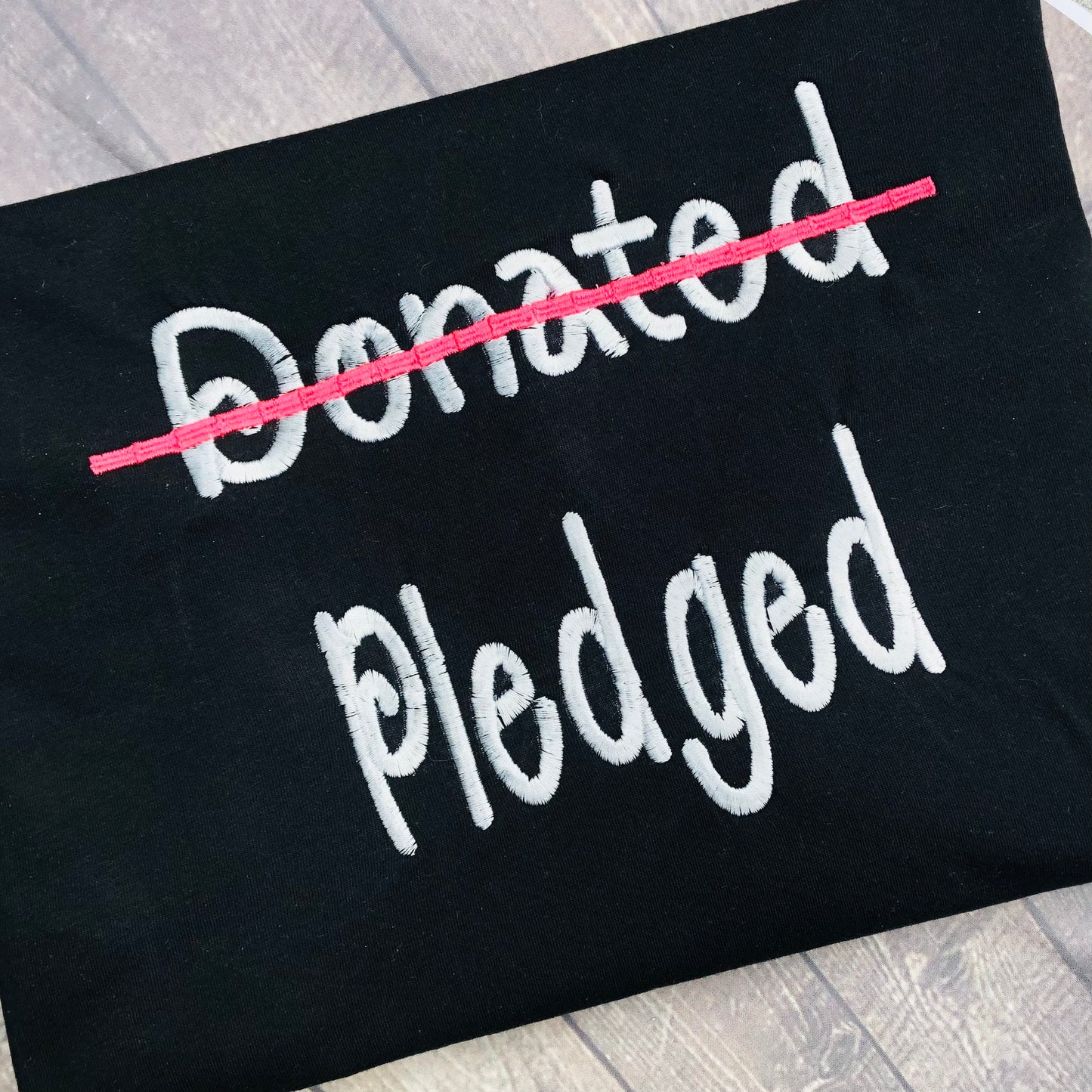 Johnny Depp vs. Amber Heard  Donate Pledge Shirt